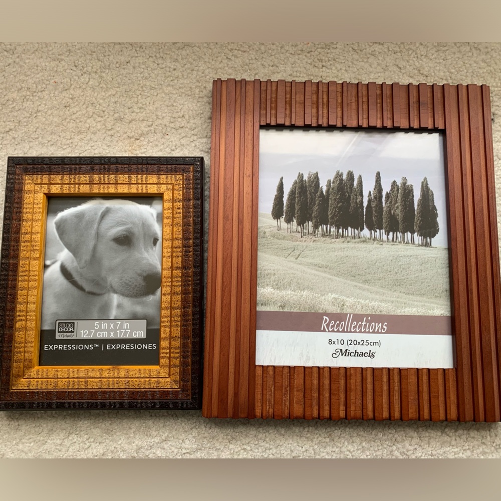 Studio decor faux wood frames